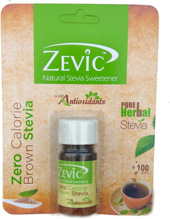 Zevic Stevia Brown Tablets - Sugarfree