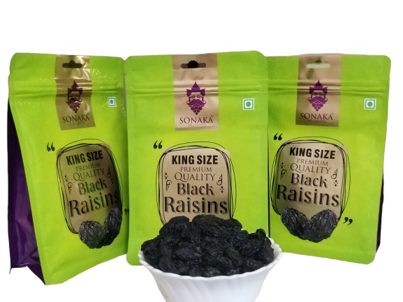 Sonaka Delights King Size Premium Black Raisins (Manuka) | Season Favorite