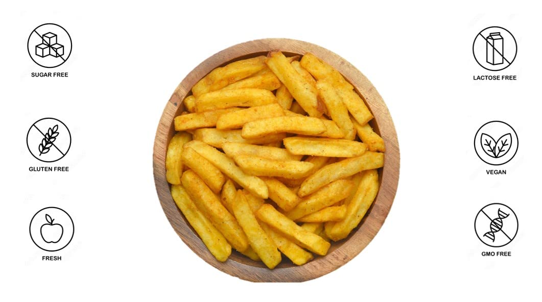 Vacuum Cooked Vegetable Chips Potato Sticks with Curry & Herbs