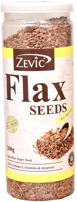 Zevic Organic Flax Seeds  200 Gms