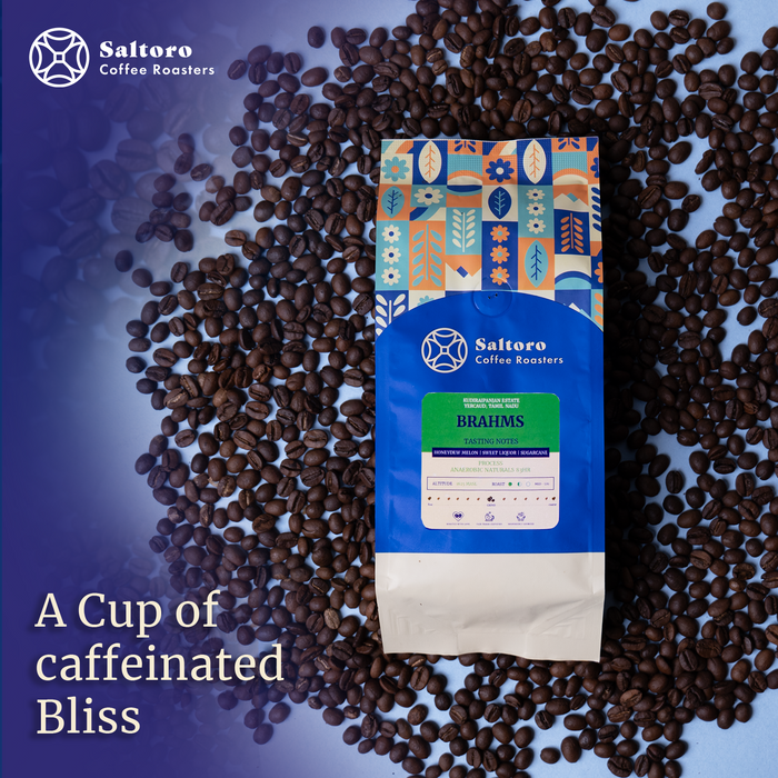 Brahms - Whole Beans -  Medium Light Roast Premium Coffee - 100% Arabica
