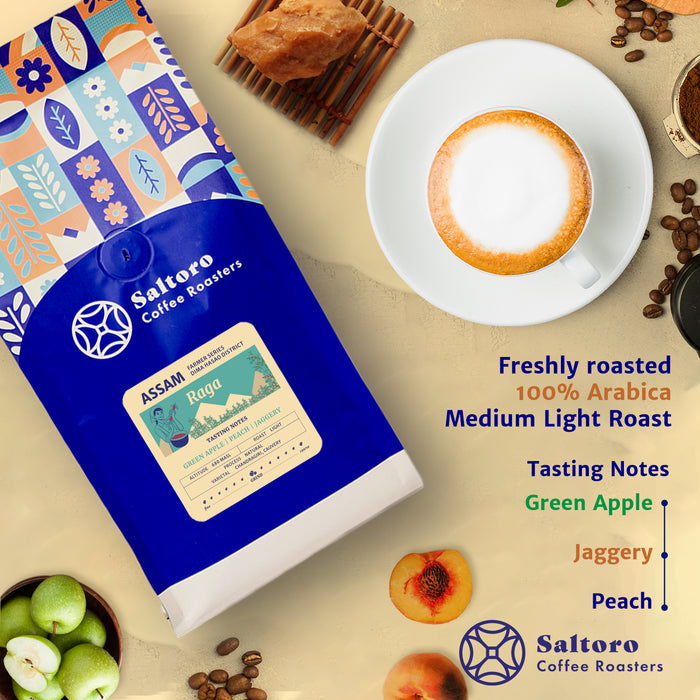 Raga - Ground Coffee -  Light Roast Premium Coffee - 100% Arabica