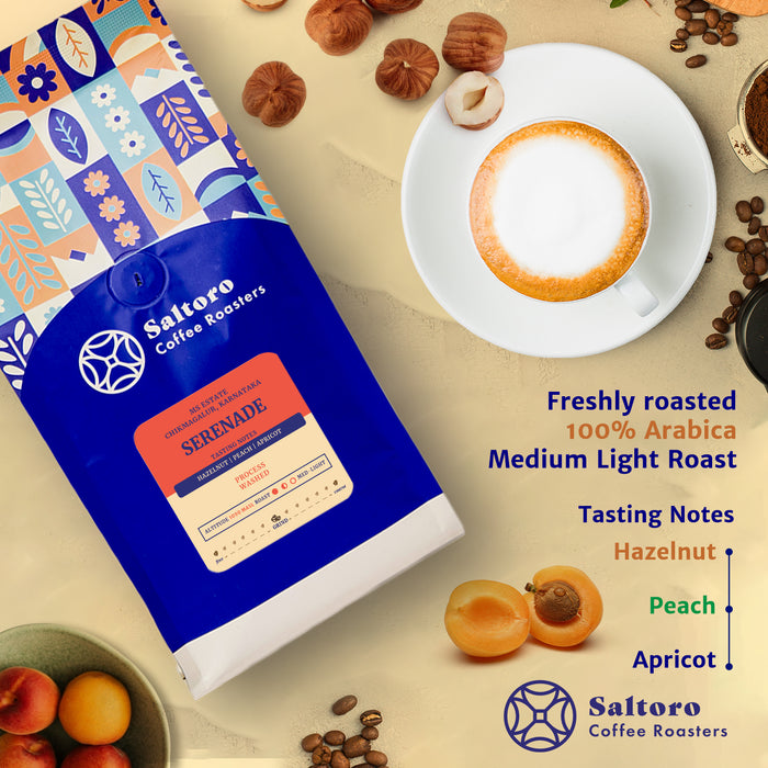 Serenade - Ground Coffee -  Medium Light Roast Coffee - 100% Arabica