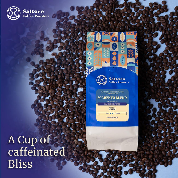 Sorrento Blend - Whole Beans -  Medium Roast Premium Coffee - 100% Arabica