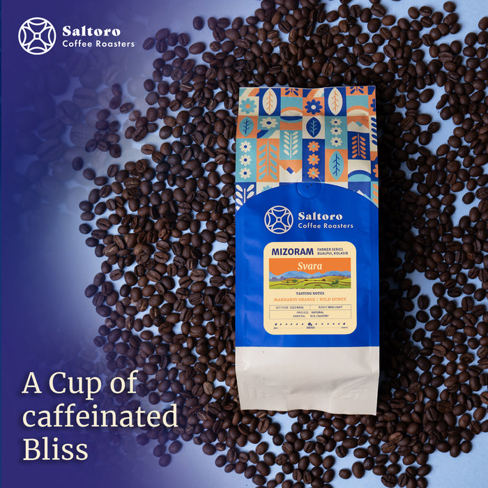 Svara - Whole Beans -  Medium Light Roast Premium Coffee - 100% Arabica