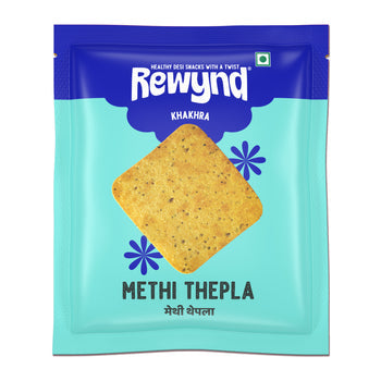 Rewynd Methi Thepla Khakhra - Pack of 10 (10 x 40gm)