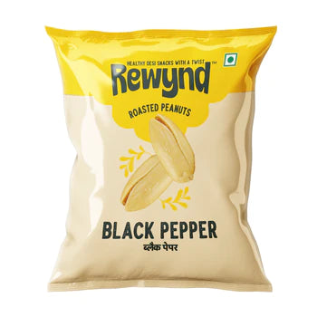 Rewynd Black Pepper Peanut - Pack of 4 (4 x 140gm)