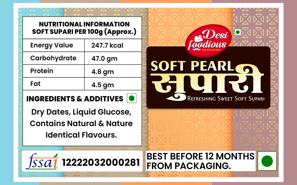 Soft Pearl Supari Pack - Khajoor Supari
