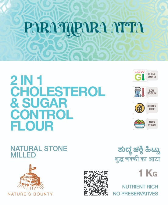 2-IN-1 Sugar & Cholesterol Control Atta