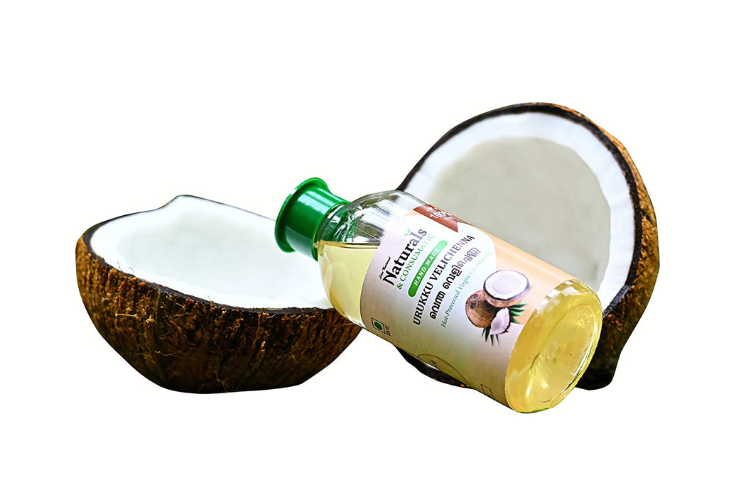 Hand Made Hot Processed Virgin Coconut Oil (Urukku Velichenna / Ventha Velichenna) - Dehydrated Coconut Milk Oil -  from The Land of Coconuts