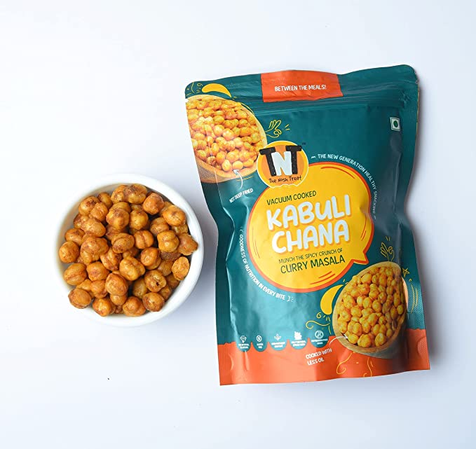 Vacuum Cooked Vegetable Chips Kabuli Chana with Curry Masala