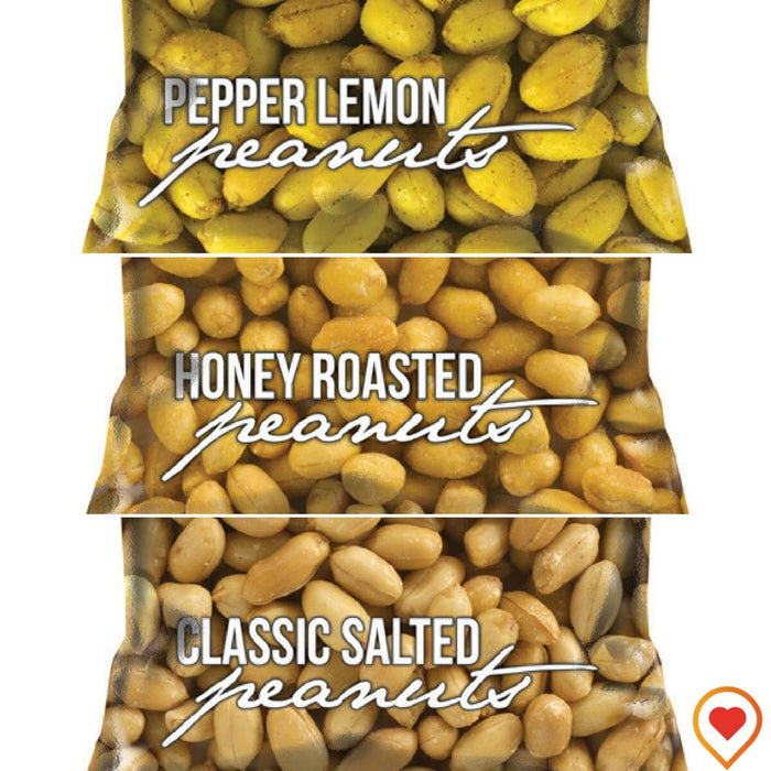 AVEAN Flavored Peanuts (Classic Salted, Lemon Pepper, Honey Roasted Peanuts)