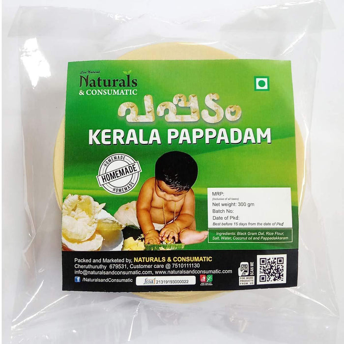 Pappadam - Traditional Kerala Homemade Pappad