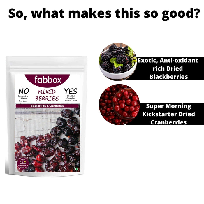 Mixed Berries-(Cranberries + Blackberries)