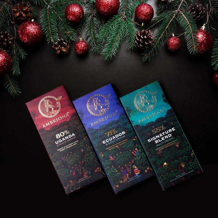 Ambriona - 55% to 80% - Single Origin Dark Chocolate - Combo (Gift Pack)
