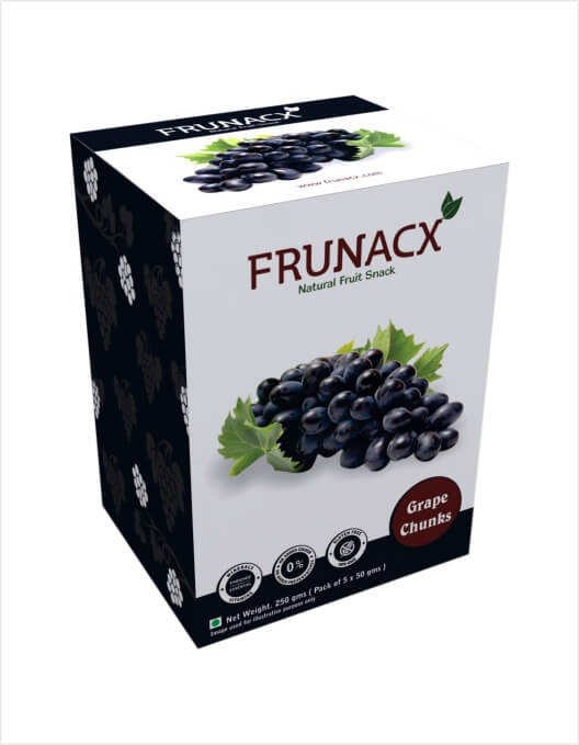 Black Grapes Chunks (Pack of 5*50Gms)