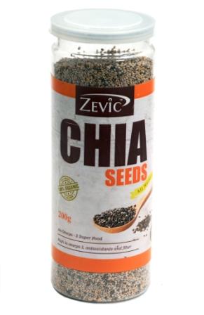 Zevic Organic White Chia Seeds 200 Gm
