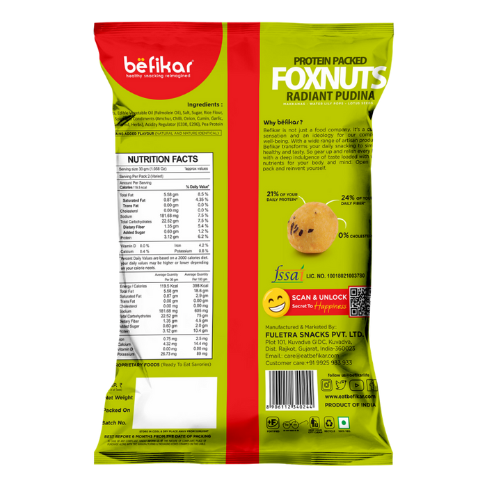 Foxnuts- Radiant Pudina