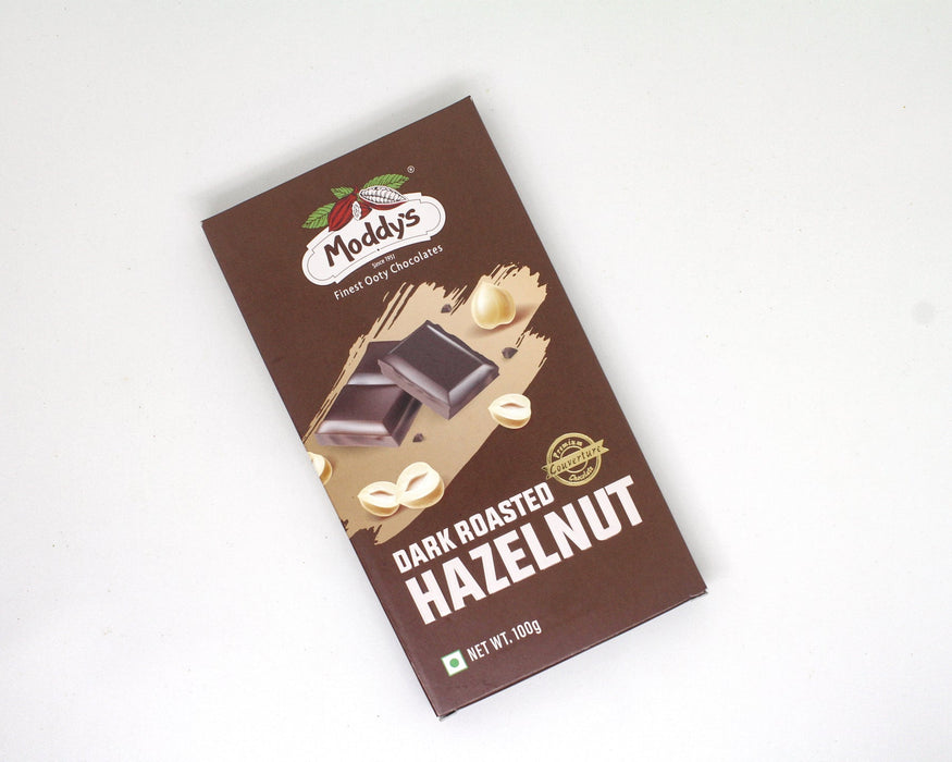 Roasted Hazelnut Dark Chocolate Bar