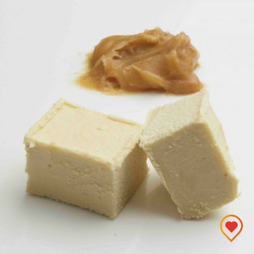 A soft creamy preparation made of sugar, butter ,White Chocolate and Iris Cream 