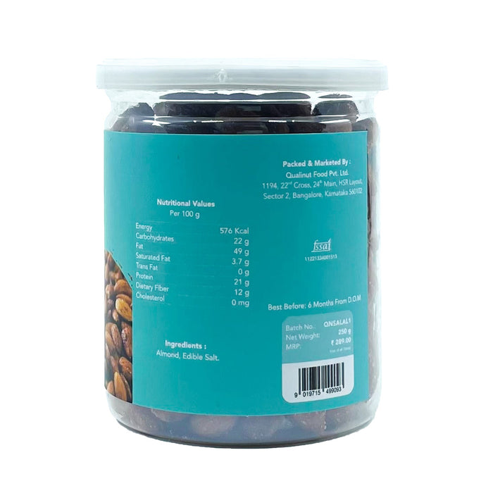 Healthy and Crunchy Roasted Salted Almonds