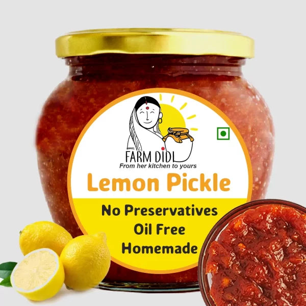 Farm Didi Oil free Lemon Pickle Crushed sweet and sour