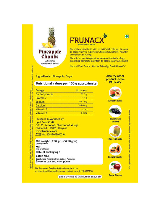 Pineapple Chunks (Pack of 5*50Gms)
