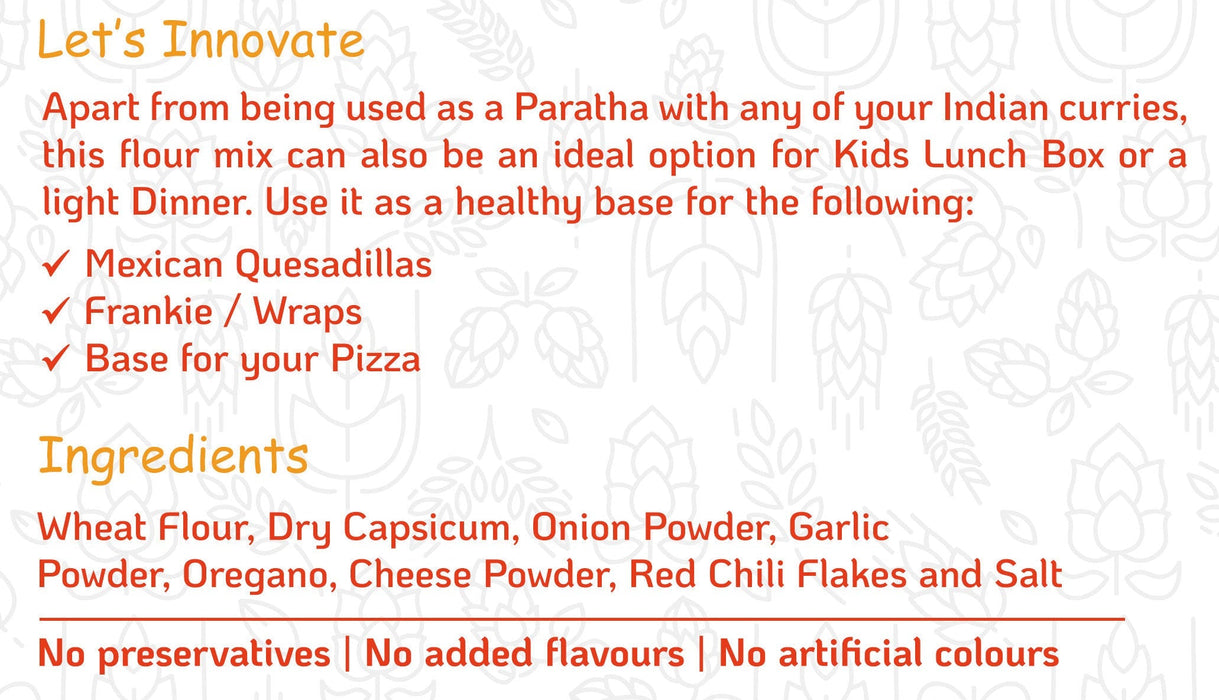 Pizza Flavoured Flour Mix- Paratha | Wrap | Tortilla