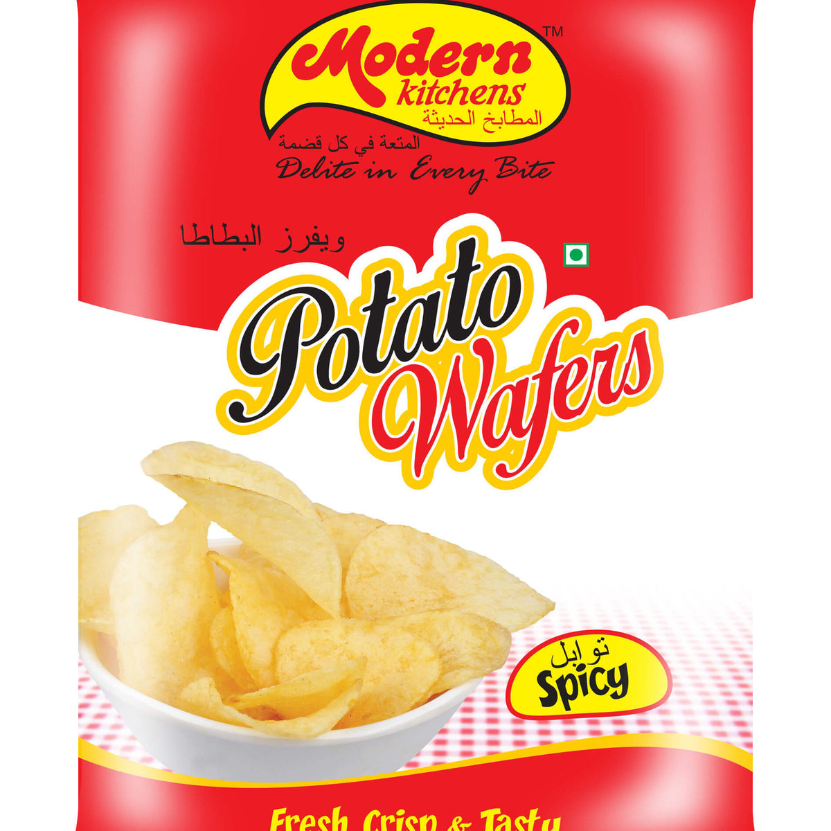 Buy Potato Wafers Spicy from Mangalore's Modern Kitchens Online — Foodwalas