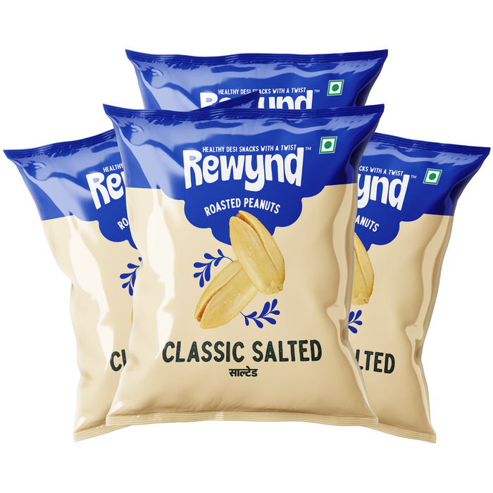 Rewynd Classic Salted Peanut - Pack of 4 (4 x 150gm)