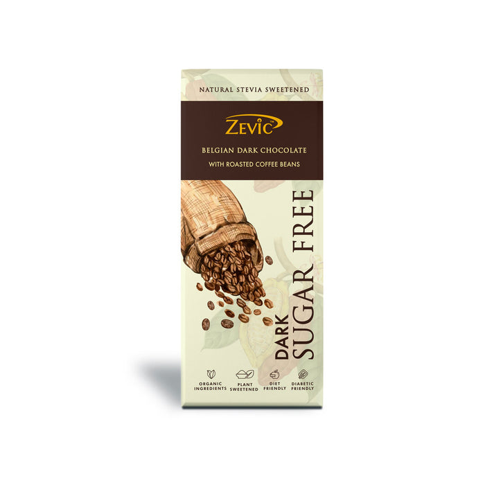 Stevia Chocolate with Roasted Coffee Beans 80 gm (Pack of 2)
