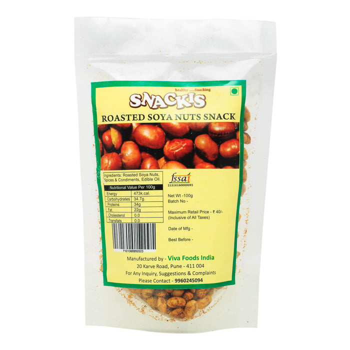 Roasted Soya Nuts (Pudina)
